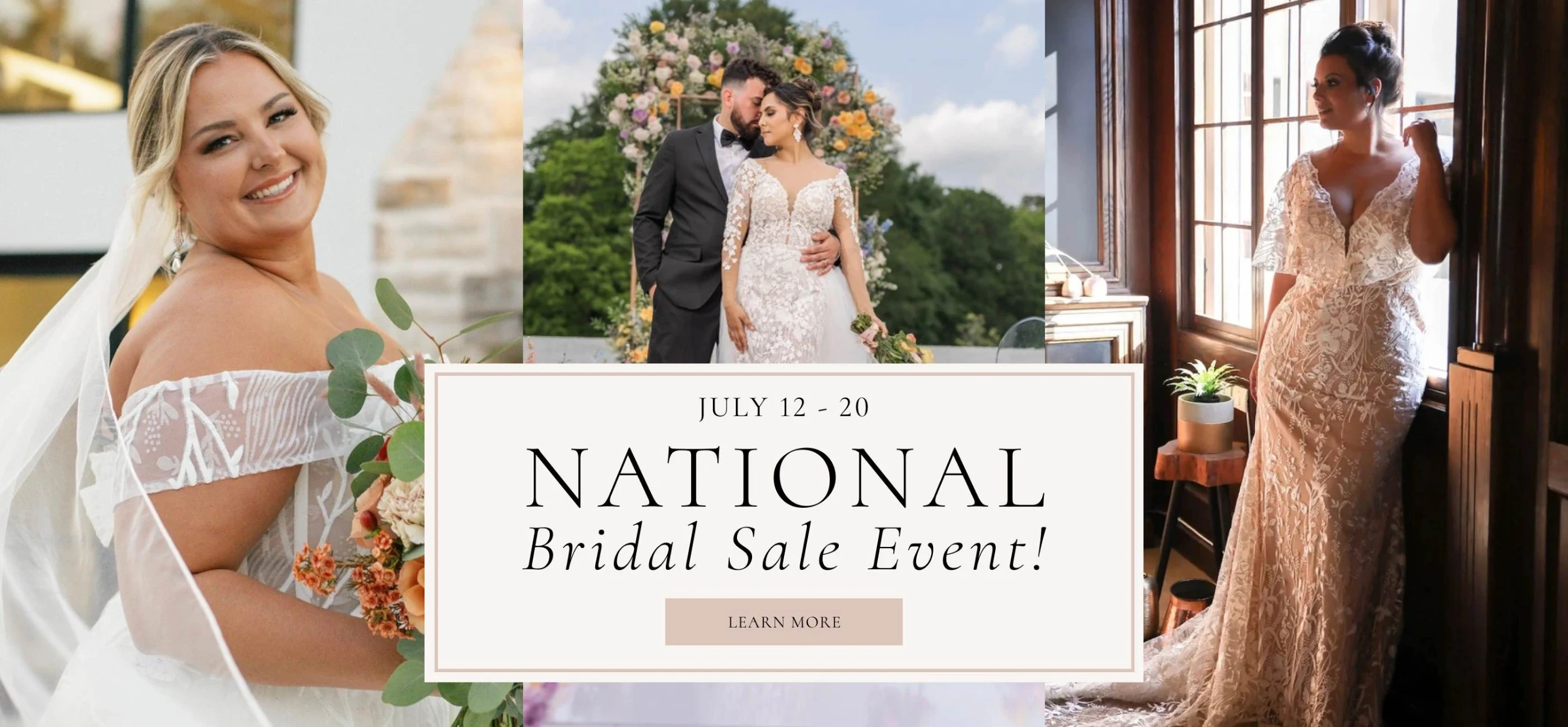 National Bridal Sale desktop banner