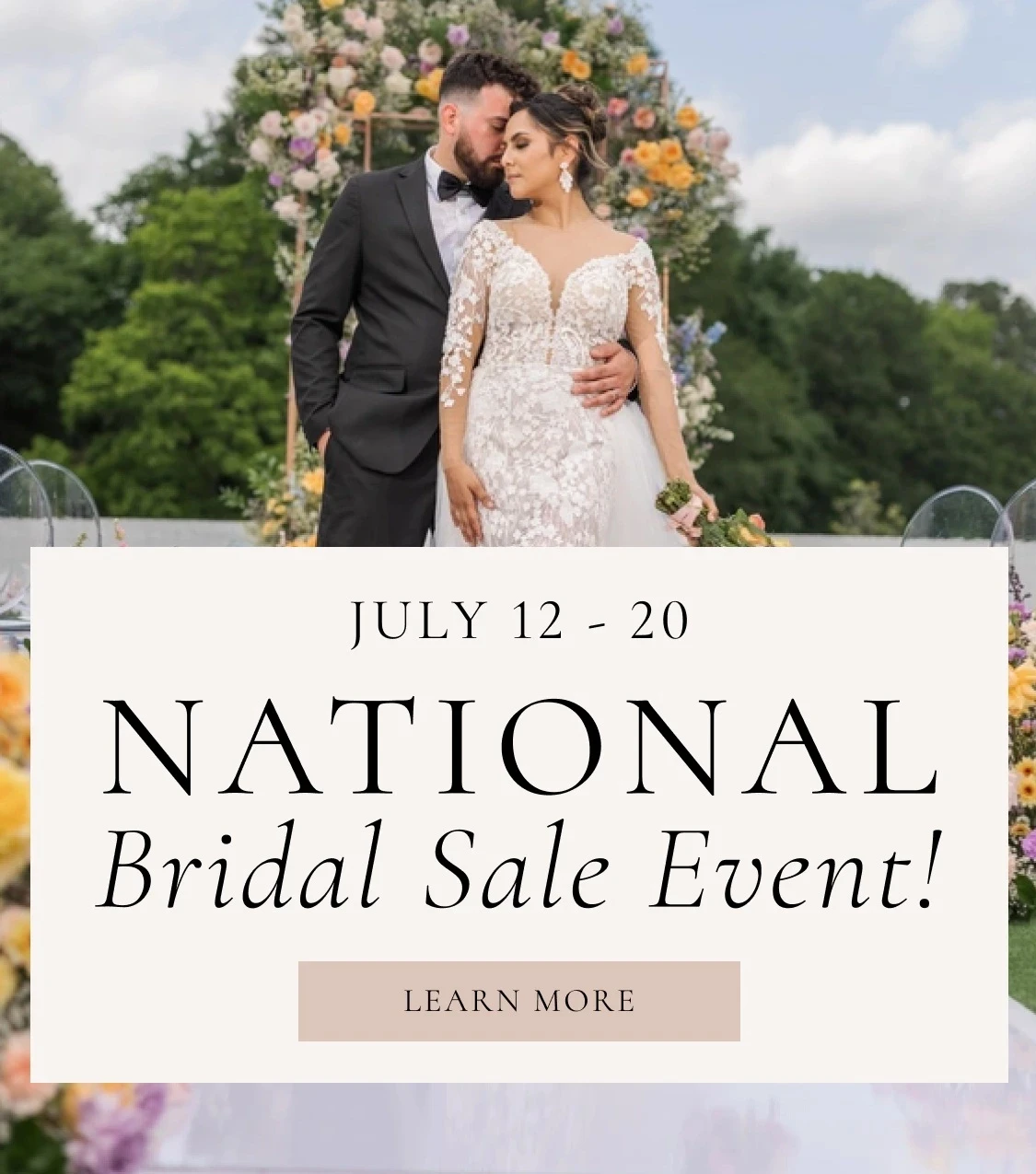 National Bridal Sale mobile banner
